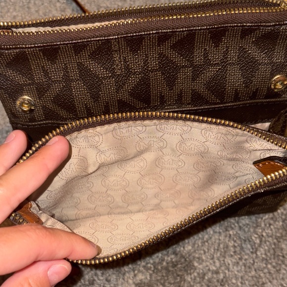 Michael Kors Black and Brown Crossbody - Picture 4 of 5